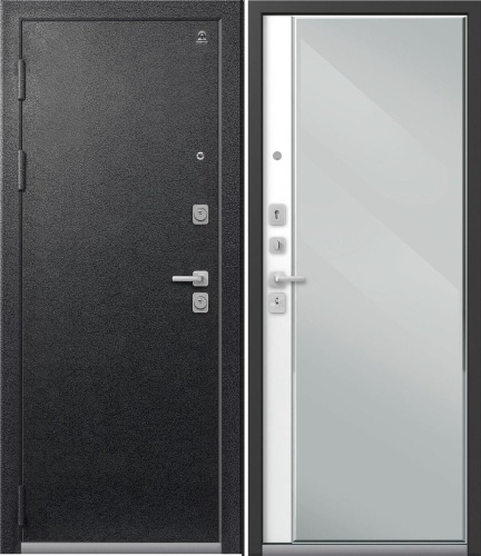 Центурион С-104-2025 Чёрный муар - Кашемир белый (зеркало) Центурион С-104-2025 Чёрный муар - Кашемир белый (зеркало)